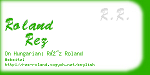 roland rez business card